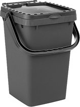 Ecoplus 25 liter afvalemmer grijs - afvalscheidingsbak - sorteerbak - afvalbak
