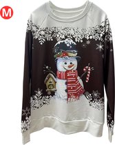 Livano Kersttrui - Dames - Foute Kersttrui - Christmas Sweater - Kerst Sweater - Christmas Jumper - Pyjama - Pullover - Sneeuwpop - Koffie - Maat M