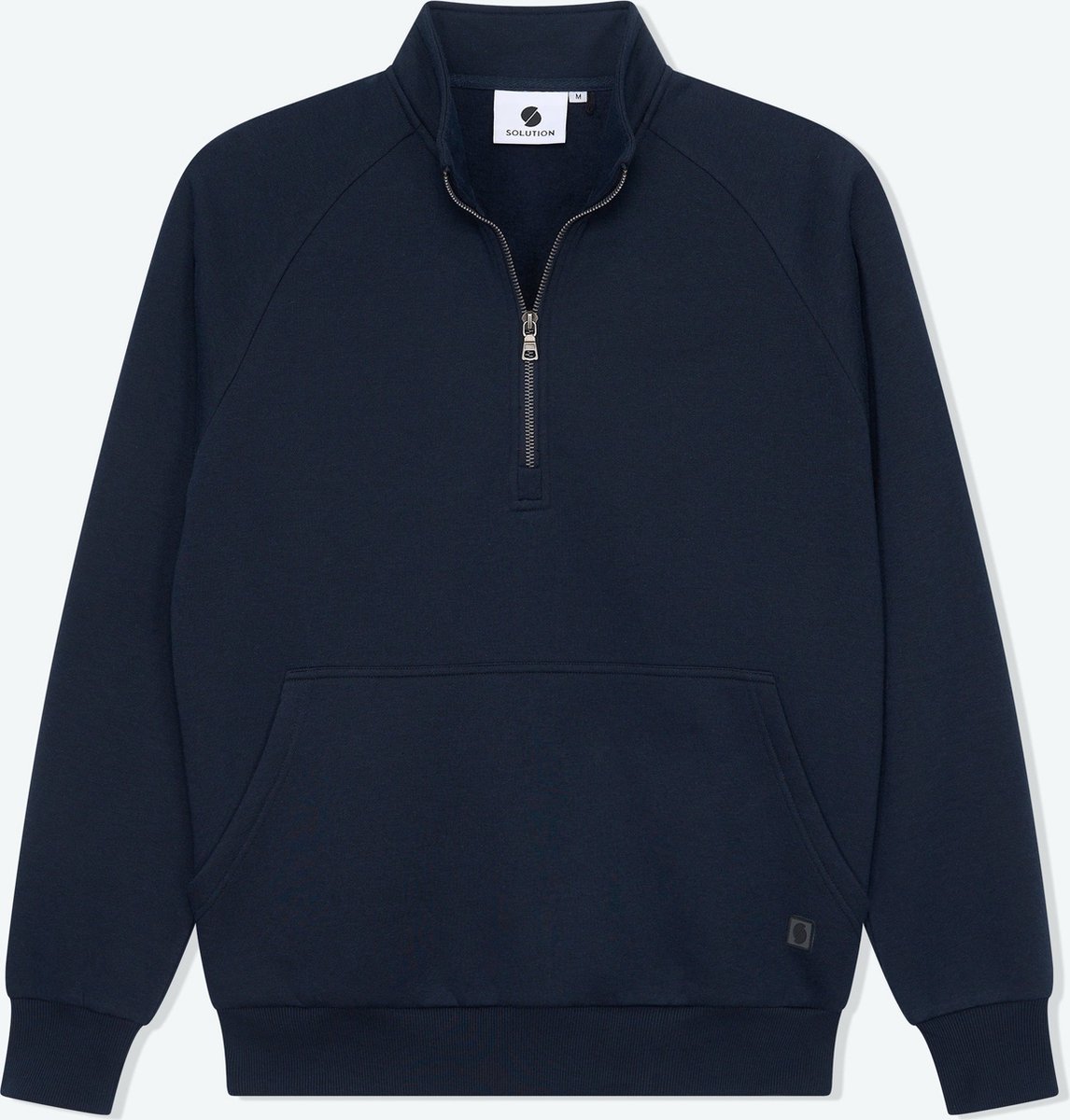 Solution Clothing Spike - Sweater - Trui - Met Rits - Regular Fit - Volwassenen - Heren - Mannen - Navy - L - L - Solution Clothing