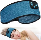 Slaapmasker Bluetooth - Slaap Koptelefoon - Hoofdband Bluetooth - Slaapband - Blauw