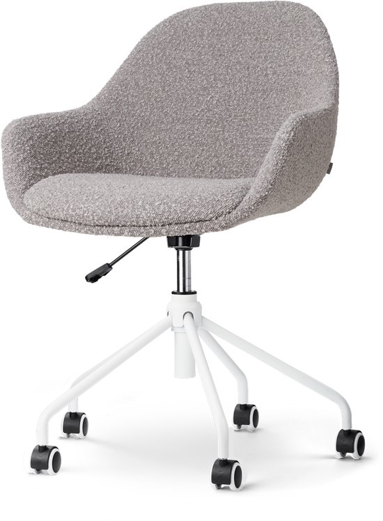 Nout bureaustoel velvet soft grey