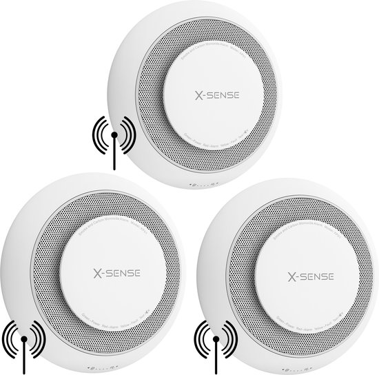 XSense XP01W Koppelbare combimelder 3 Combimelders Rook en