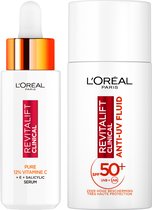 L'Oréal Paris Revitalift Clinical Duo - Revitalift Clinical Serum met 12% Puur Vitamine C 30ml & Revitalift Clinical UV Fluid met SPF50+ 50ml