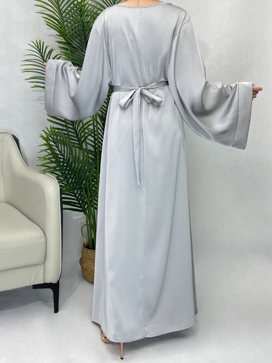 Livano Vêtements Islamiques - Abaya - Vêtements de Prière Femmes - Alhamdulillah - Jilbab - Khimar - Femme - Rose - Taille XXL