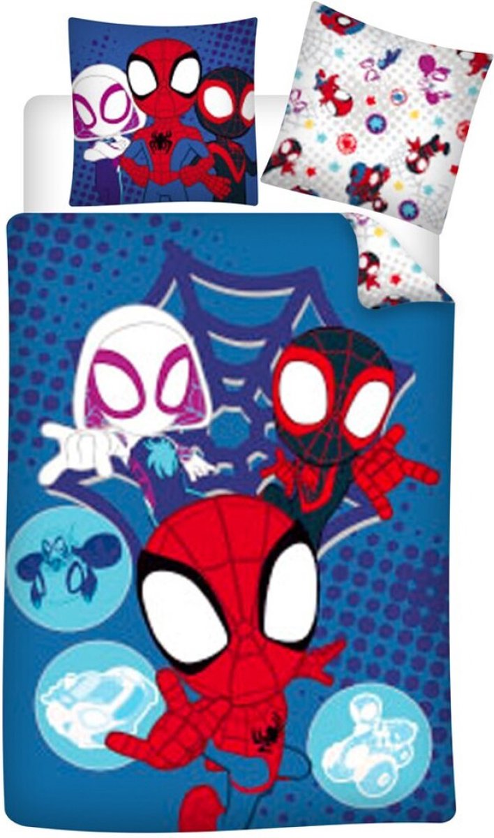 Spidey Dekbedovertrek, Spidey - Eenpersoons - 140 x 200 cm - Polycotton