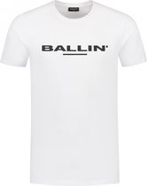 Ballin Amsterdam - T-shirt coupe slim pour homme - Wit - Taille XXL