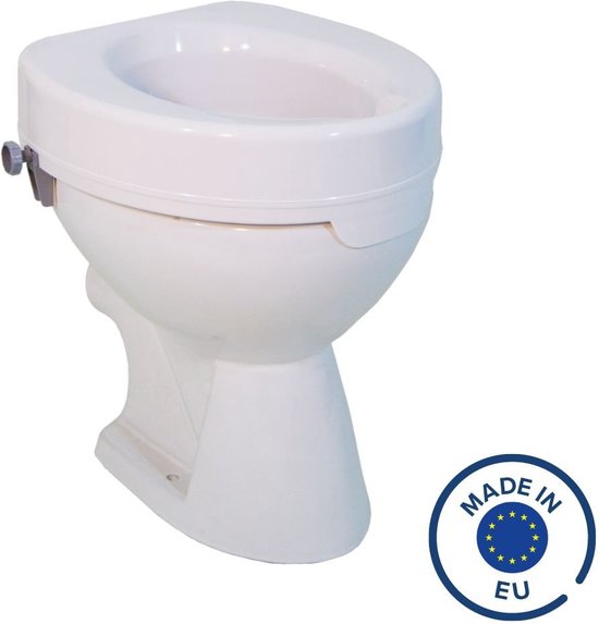 Toiletverhoger Ticco 2G 10 cm zonder bril - 10 cm verhoging - zonder deksel - Eenvoudige montage - tot 225 Kg