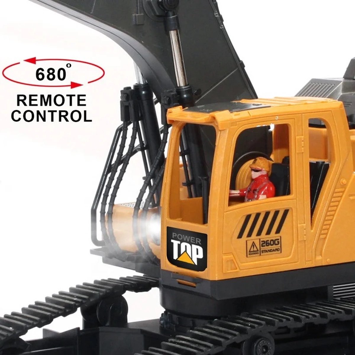 JMKA® graafmachine speelgoed - tractor speelgoed- graafmachine- tractor- bulldozer speelgoed- graafmachine speelgoed met afstandsbediening — afbeelding 5