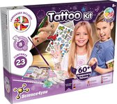 Science4you Tattoo Kit - Experimenteerset - Tijdelijke Tattoo Set voor Kinderen 8+ Jaar - 60+ verschillende Tatoeages