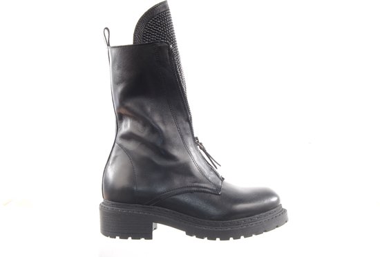 MAURY dames bikerboots - zwart