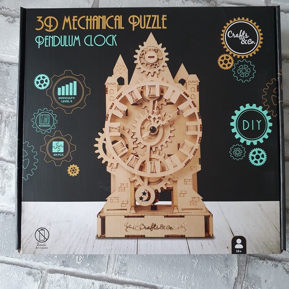 Créez votre eigen horloge puzzle 3D en bois, bricolage, cadeau