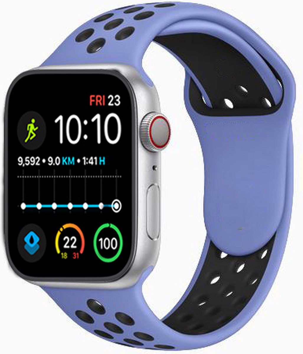 Royal Supplies RF-93 - Smartwatch - Smartwatch Dames - Smartwatch Heren- Screenprotector- Blauw/zwart