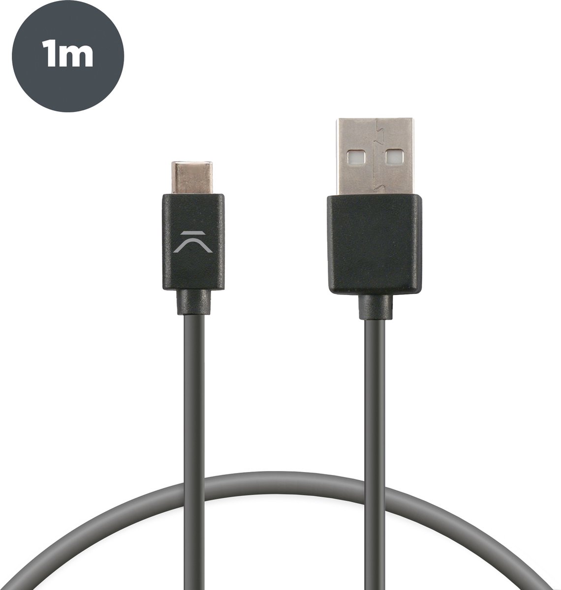 USB-C Cable to USB KSIX 1 m Black