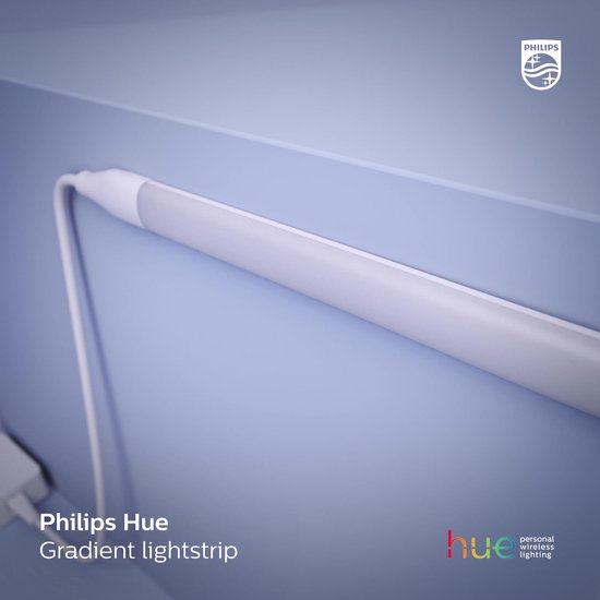 Philips Hue Play Gradient Lightstrip - White and Color Ambiance - Bande LED  - 65 pouces | bol