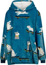 Fleece snuggle Hoodie - Skater Dogs