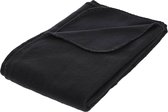 Hoogwaardige Fleece Deken / Plaid / Blanket | Warmte Thermo Deken | 130x150 - Zwart
