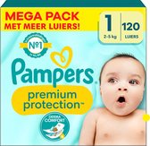 Pampers - Premium Protection - Maat 1 - Mega Pack - 120 stuks - 2/5 KG.
