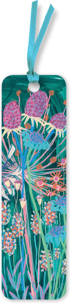 Flame Tree Bookmarks (Foiled)- Lucy Innes Williams: Viridian Garden House Bookmarks (pack of 10)