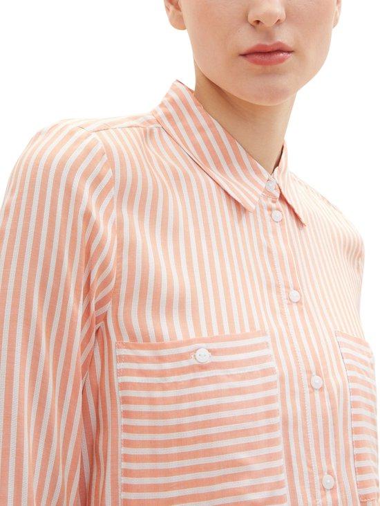 Tom Tailor Dames-Bloes 1--29927 orange wh-Maat 42