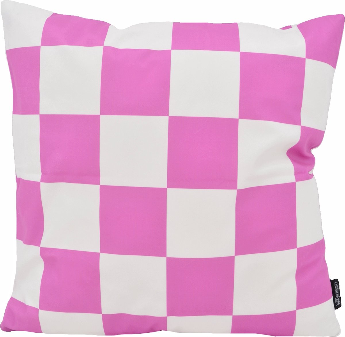 Gek op Kussens! Sierkussen Checker Roze | 45 x 45 cm | Katoen/Polyester