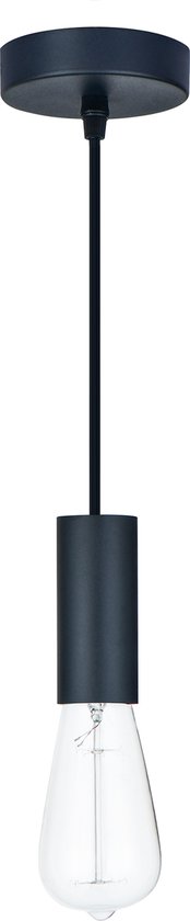 Lampe à suspension LETT® CERA - Ø 4 cm - E27 - Zwart Mat