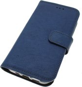 Made-NL kobalt blauw echt leer book case voor iPhone 15