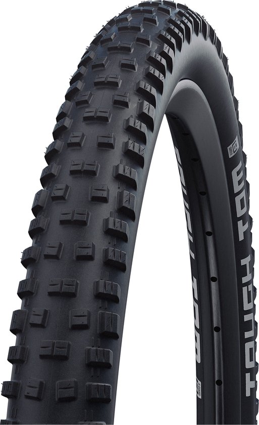 Zwarte Schwalbe Tough Tom fietsband met grof profiel.