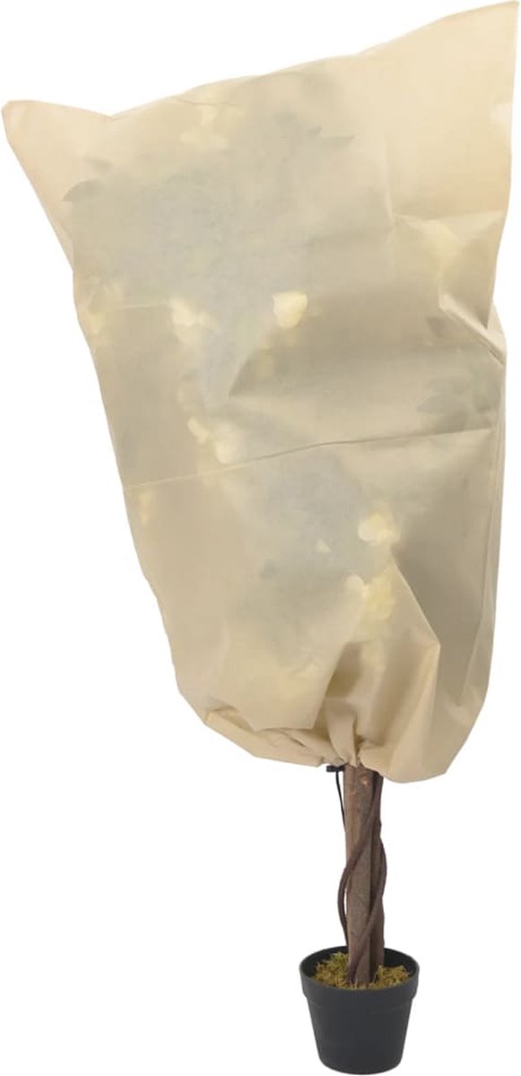 vidaXL - Plantenhoezen - met - trekkoord - 8 - st - 70 - g/m² - 0,8x0,8 - m van VidaXL — afbeelding 2