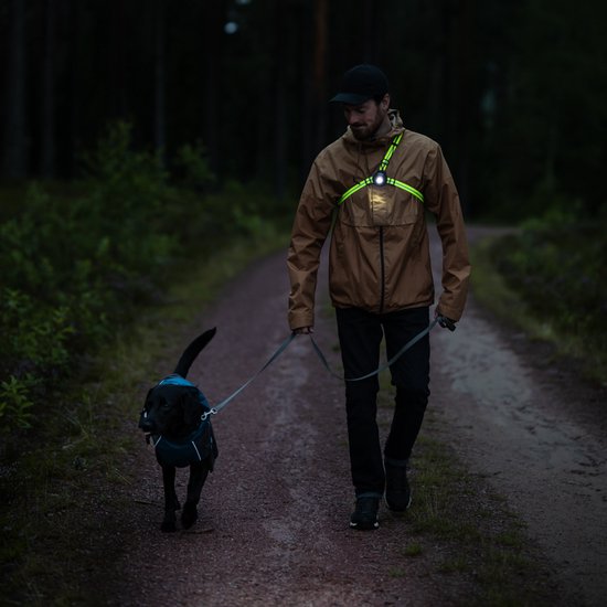 BOWINQ Boston 500 Neon - Feux de course - Lampe de poitrine - Gilet réfléchissant - Rechargeable et étanche - Haute qualité - Garantie 1 an