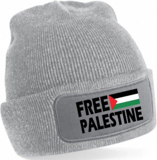 Free Palestina - Free Palestine muts grijs - een maat