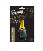 Champagne Fles Folieballon - 76 cm