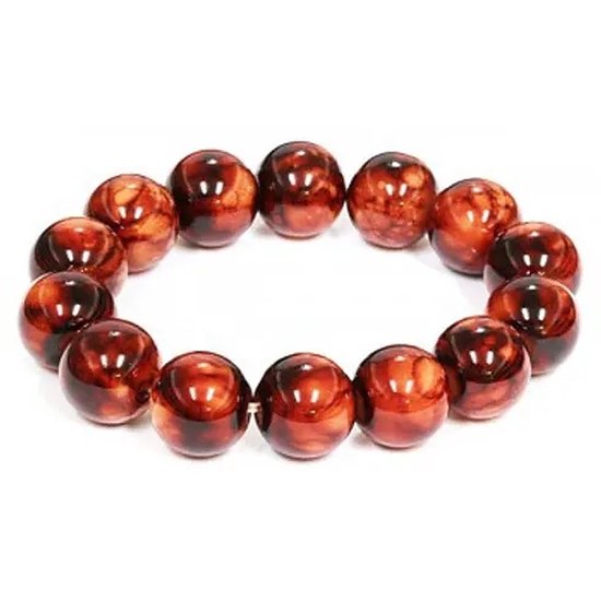 Bracelet Perles de Verre - Marron