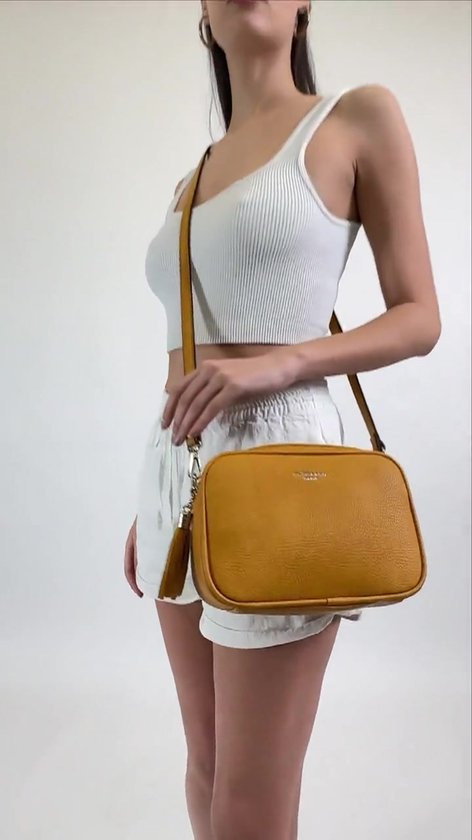 Yilcer Handtas met meerdere vakken, met rits, canvas, Japans, handgemaakt, crossbody, schoudertas, zakelijke handtas voor dames, tieners, meisjes, school, werk, reis, Groen - Medium, Large