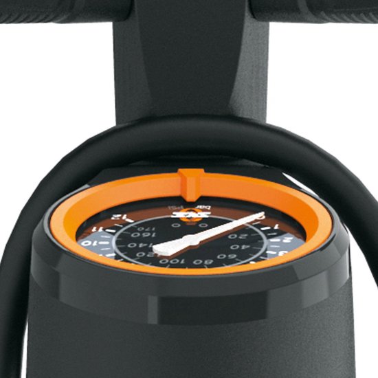 SKS AIRMOTION 12.0 Vloerpomp Zwart Oranje (Multivalve)-one size van SKS — afbeelding 4
