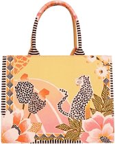 Tiger Shopper - big shopper - bag - tas - oranje - tijger - bloemen - schooltas - tote-bag
