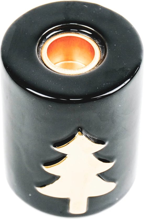 CYLINDRE BOUGEOIR ARBRE DE NOËL HV-6X6X8CM