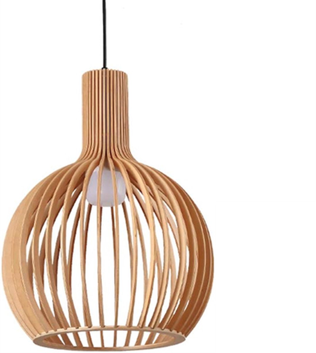Hanglamp Rosolina - Handgemaakt - Bamboe - Rotan - Ø23cm - Inclusief lichtbron - Chique - Natuurlijke uitstraling