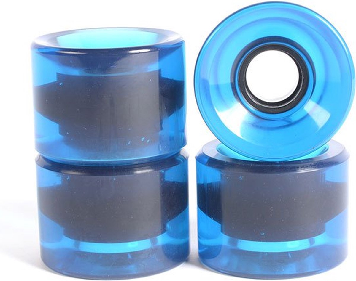 Yocaher Longboard Skateboardwielen 60 x 44 mm Blauw