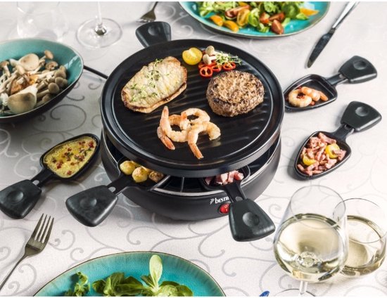 Gourmetstel 6 persoons Raclette party grill — afbeelding 4