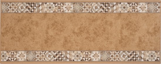 Tapiso – tapis de couloir en caoutchouc antidérapant, marron, Beige, pour couloir Oriental, salon, taille 100x250