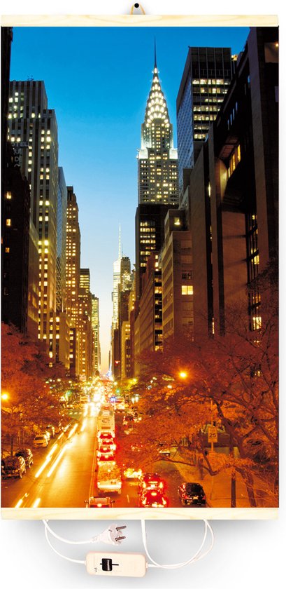 TRIO Infrarood, flexibel verwarmingspaneel - met schakelaar 430W TRIO design 2 Manhattan, afmetingen 100x57cm