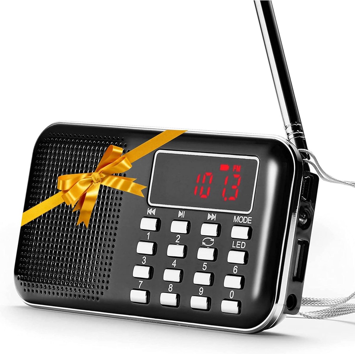 Timé - Transistor Radio Op Batterijen - Transister Radio Op Batterijen - Draagbare Radio
