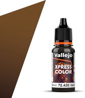 Vallejo 72420 Xpress Color - Wasteland Brown - Acryl - Flacon de Peinture 18 ml