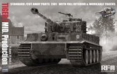 1:35 Rye Field Model 5100 Pz.Kpfw. VI Ausf. E Tiger I Mid. Production w/full interior & workable tracks Plastic Modelbouwpakket