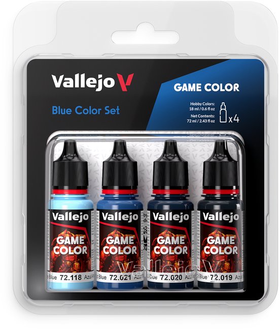 Vallejo 72376 Game Color - Set de couleurs Blue - Set de Peinture