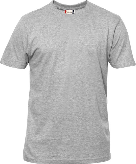 Clique Premium Fashion-T Modieus T-shirt kleur Grijs-melange maat L