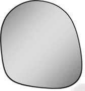 Asymmetrische spiegel Marilla | Zwart | L50 x B3 x H60 cm