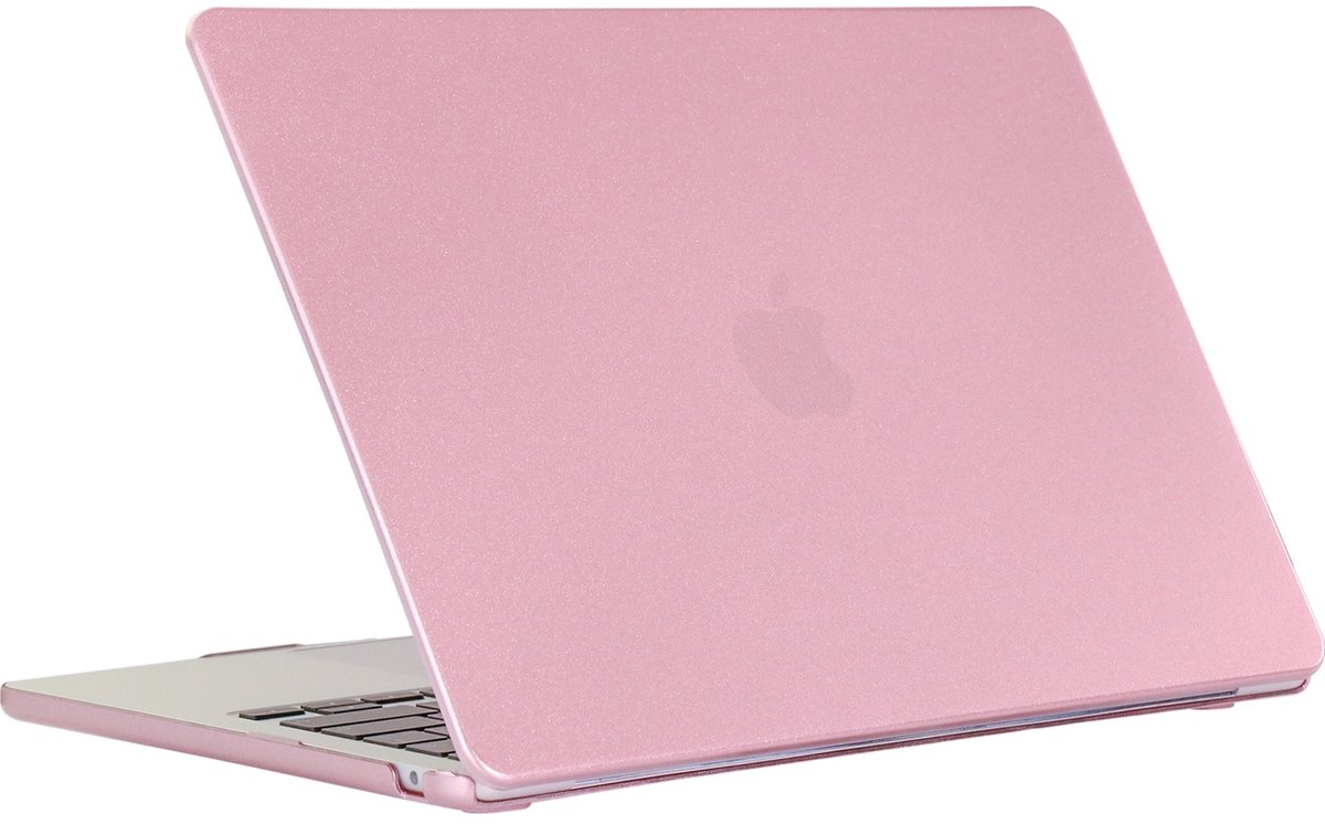Mobigear Laptophoes geschikt voor Apple MacBook Air 15 Inch (2023-2025) Hoes Hardshell Laptopcover MacBook Case | Mobigear Metallic - Roségoud - Model A2941 / A3114 / A3241