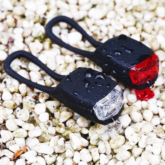 Walfort Fietsverlichting Set - krachtige LED voor/achter - Waterbestendig - Silicone - Inclusief Batterijen - Zichtbaar tot 20 m - Veilig Fietsen in Donker — afbeelding 3