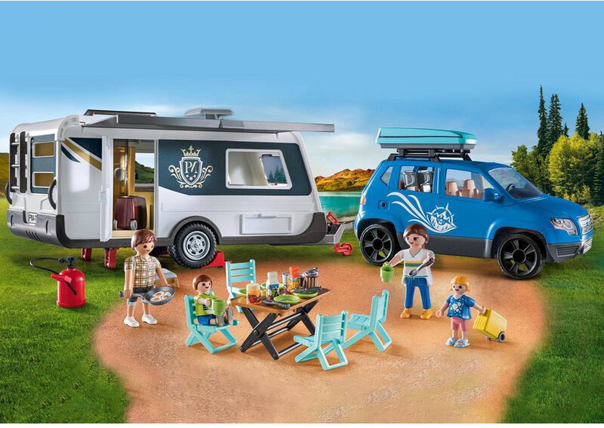 Playmobil Caravane D´été 70088 Multicolore